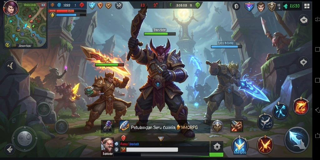 Gameplay LK21 yang menarik dalam dunia MMORPG yang luas.