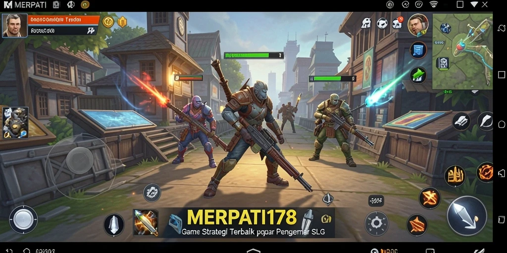 Tampilan pertarungan epik dalam gameplay MERPATI178.