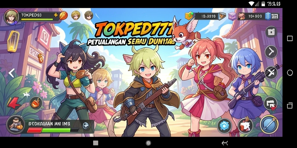 Screenshot menarik dari gameplay seru TOKPED777 dalam dunia Anime.
