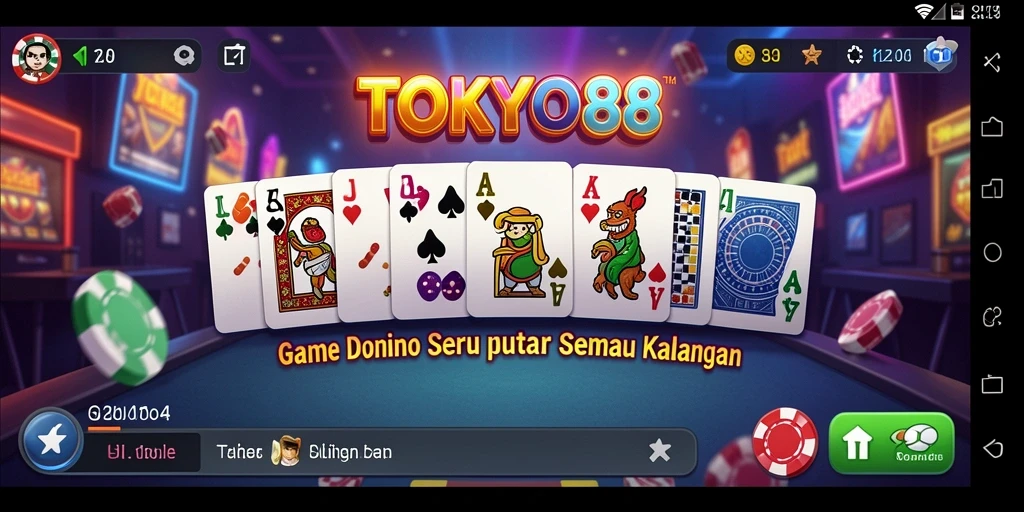 Screenshot gameplay <strong>TOKYO88</strong> yang menampilkan tantangan seru dalam permainan Domino.